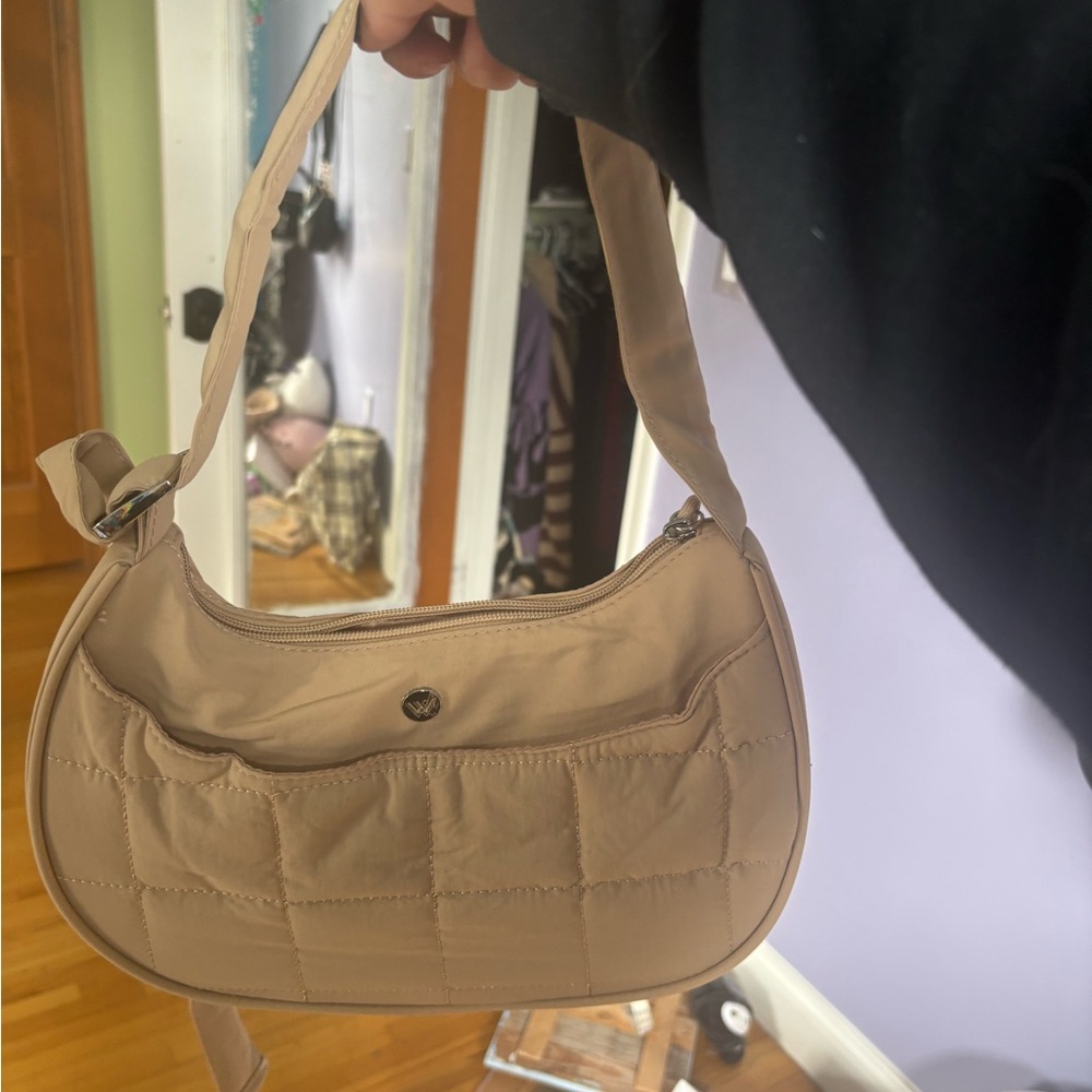 Tan Quilted Women's Bag